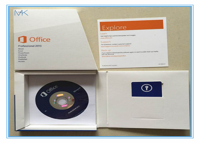Quality English Version Microsoft Office 2013 Product Key Card Retail Box DVD for sale