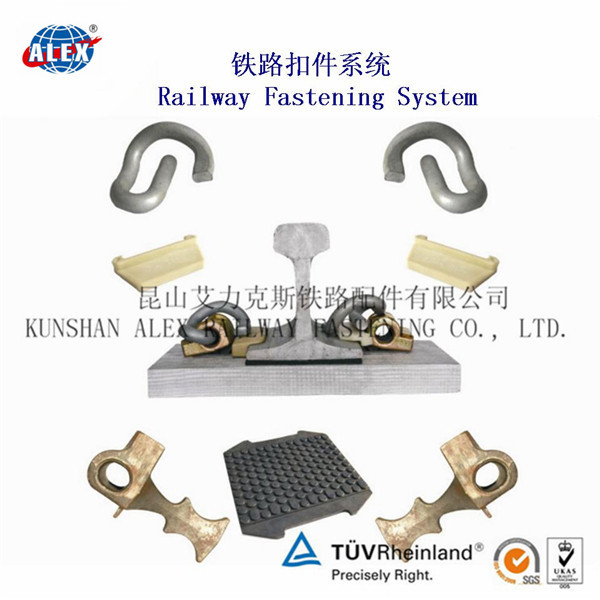 China Elastic Railway Fastener System for Railroad wholesale