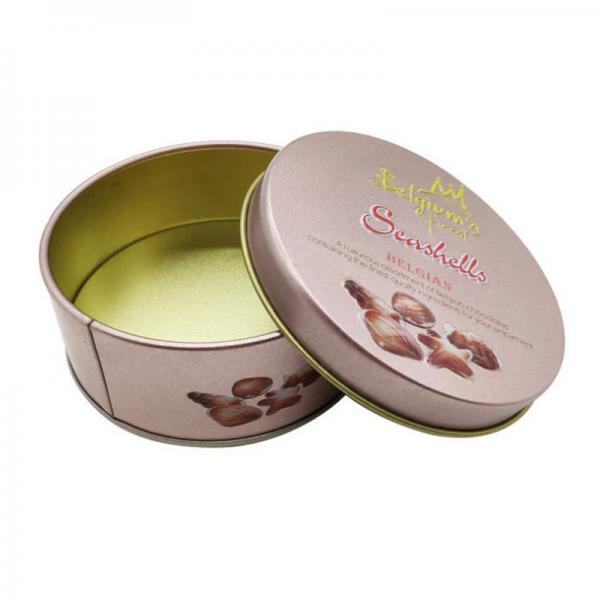 Quality SGS Easy Carry Moon Cake Iron Tin Cookie Box Food Safe for sale
