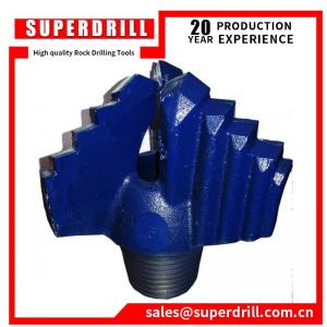 China steel reinforced body 146mm 3 blade PDC cutter drag bit wholesale