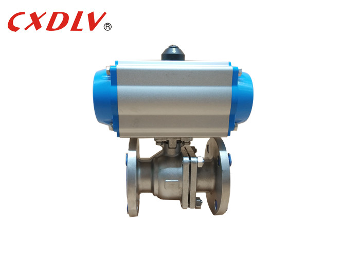 Quality SS316 2PC Full Port Air Pneumatic Actuated Ball Valve Q641F JIS10K 50A for sale