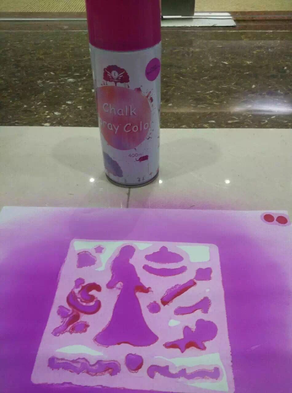 China Water Based Temporary Spray Paint DIY Chalk Washable Easily To Remove wholesale