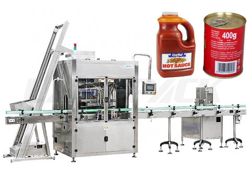 China Monoblock Ketchup Sauce Filling Machine Side Sealing PLC Control wholesale