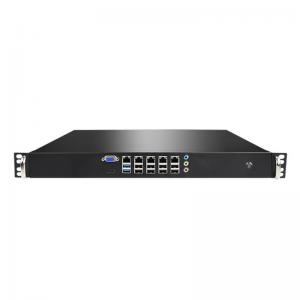 1U chassis H81 LGA1150 5 Gigabit LAN 10 COM industrial server firewall computer soft router support pFsense