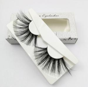 China Natural False Eyelash Face Makeup Products Private Label Mink Eyelashes 3D Silk Lashes on sale