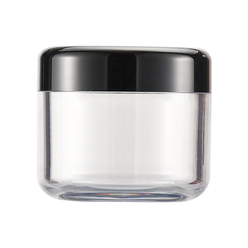 China PASSEN 10g Glass Lip Balm Jars Black Plastic Lids Glass Containers For Creams wholesale