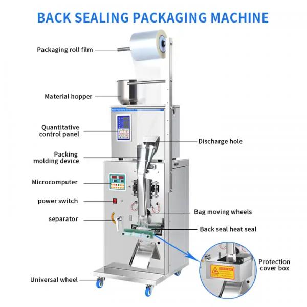Automatic Sachet Packing Machine Efficient 220V/380V Voltage 750*800*1600mm
