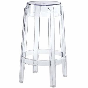 China ROHS Modern Clear Acrylic Counter Stool Chairs Fully Assembled For Backyard wholesale