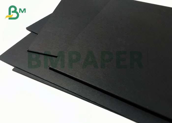 China 1.5mm 2mm Thick Laminated Full Black Cardstock Board Sheet For Packaging Box wholesale
