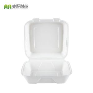 China 5" x 5" Hamburger food packaging disposable hinged container wholesale