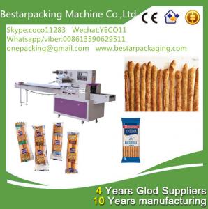 China food flow pack machine for bread sticks,breadsticks,finger sticks ,Lance Bread Sticks pack machine on sale