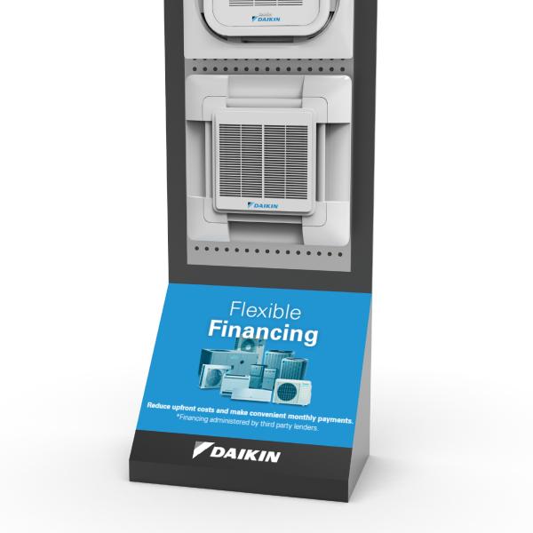 Customizable Metal Display Stands Shopping Centre Display Stands Air Conditioning