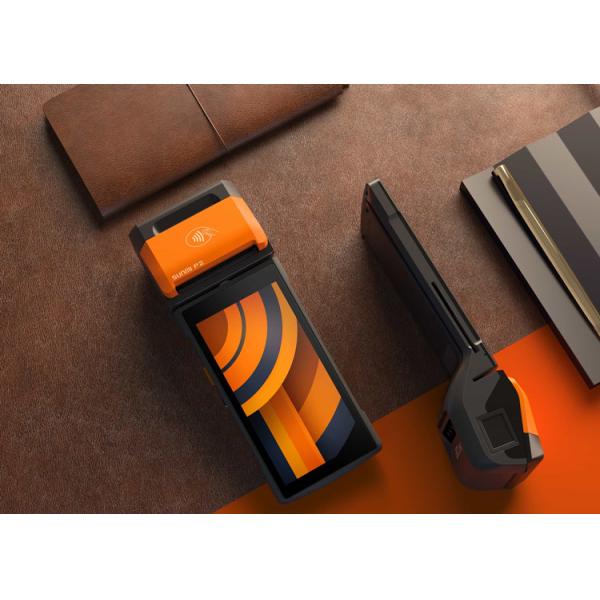 Touchscreen Fingerprint Smart POS Lightweight Compact With NFC Card Reader