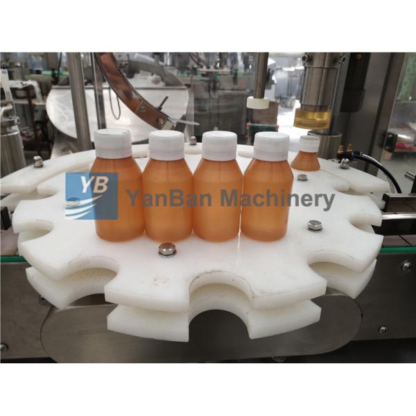 Pneumatic Driven Water Filling Machine , Stainless Steel Beverage Filling Machine