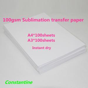 100gsm sublimation transfer paper A4 A3 100sheets