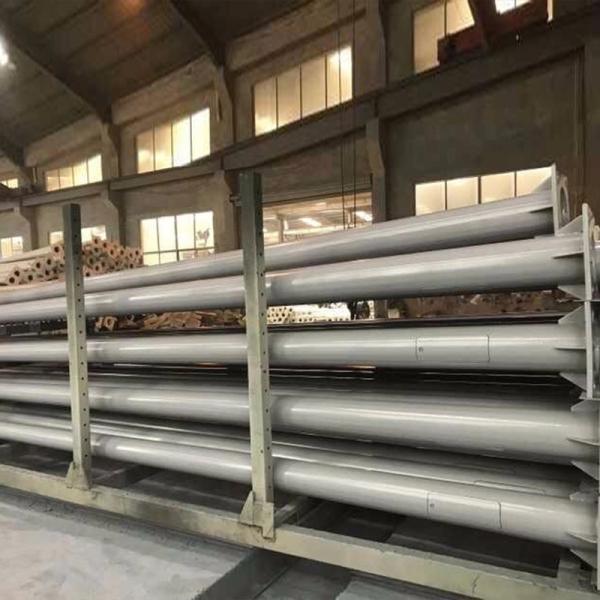 10m Solar Street Road Metal Light Pole CO2 Shielded Arc Welding