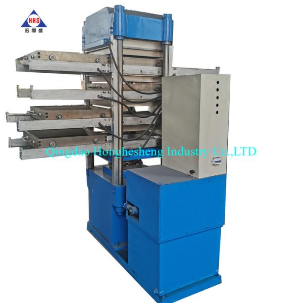 Crumb Rubber Tile Making Machine Interlocking With 50T Mold Closing Force