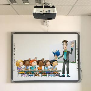 88 96 Big Size interactive Whiteboard Free eductaion software for Education Aluminum 10Point  Infrared Touch Frame