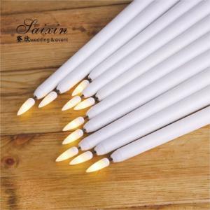 China LED Taper Wedding Candles Centerpieces Decoration Remote Control Long on sale