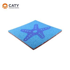 Buy cheap Blue Safety Playground Rubber Tiles Sound Absorbing For Children from wholesalers