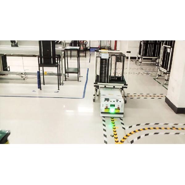 DC24V Automated Guided Cart , AGV Guided Vehicle Two Way Magnetic Guidance