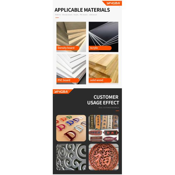 YINGBA 2 Flute Milling Cutter Cnc MachinesTool CNC Router Bit Cutting Acrylic PVC Material Wood Engraving Bit