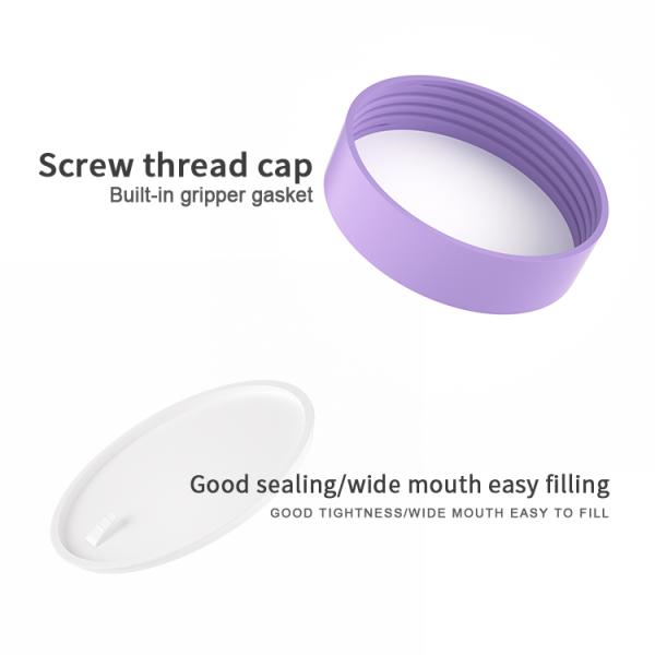 30g Cream PP Frosted Jar Orange Eco Friendly Plastic Cosmetic Jars