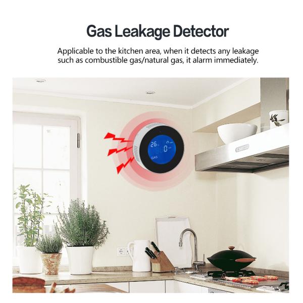 433Mhz WIFI GSM Alarm System 1900mHA Smart Alarm Sensor Touch Screen