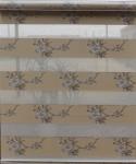 Blue Zebra Blinds Fabric Blue Double Layer Fireproof Dustproof