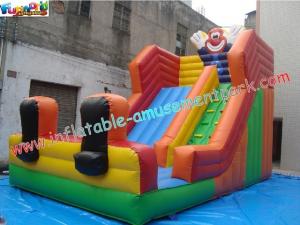 China Clown Water-proof Commercial Inflatable Dry Slides For Water Games 7L x 4W x 5.5H Meter wholesale