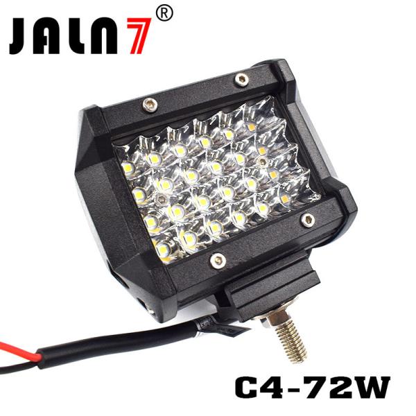 LED Light Bar JALN7 72W 4Rows Combo Beam LED Driving Lamp Super Bright Off Road Lights LED Work Light Boat Jeep