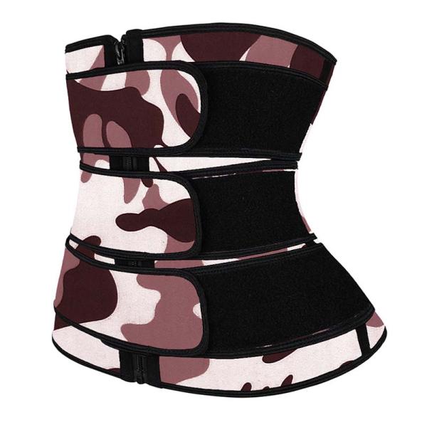 Latex Three Strap Waist Trainer 3XS Curves Waist Trimmer Belt With Zipper