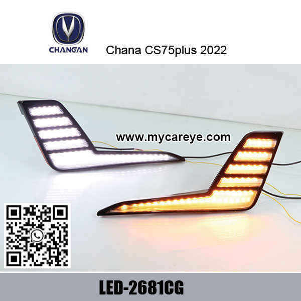 Chana CS75 Plus 2022 LED DRL driving lights car fog light aftermarket led running lights for cars