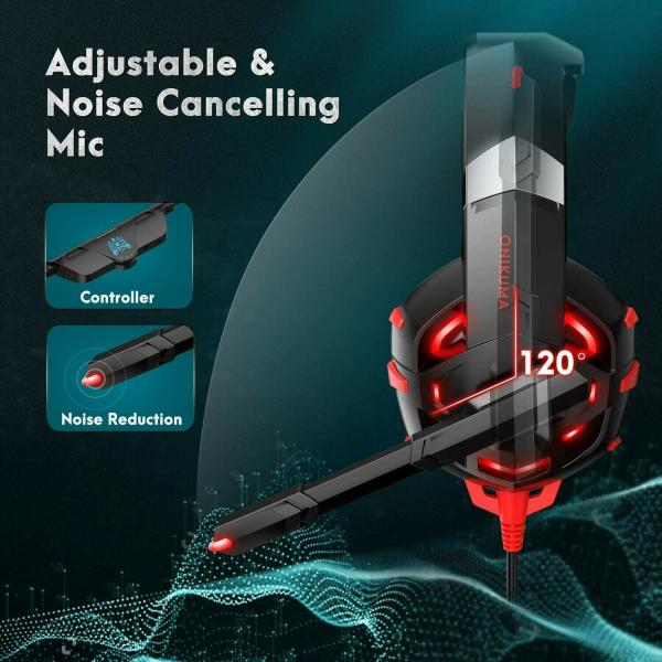 Onikuma K2 Pro 2.2kohm 50mm 3.5 Mm Gaming Headset