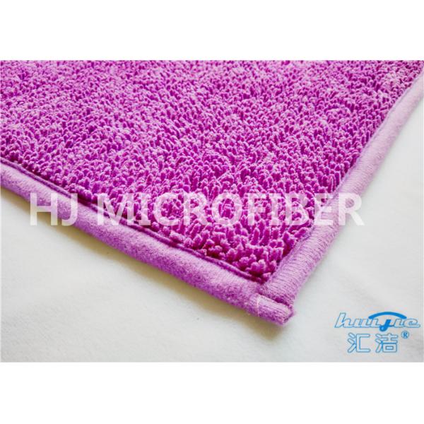 Non-Slip Purple Microfiber Mat For Home Use , Microfiber Bath Mat