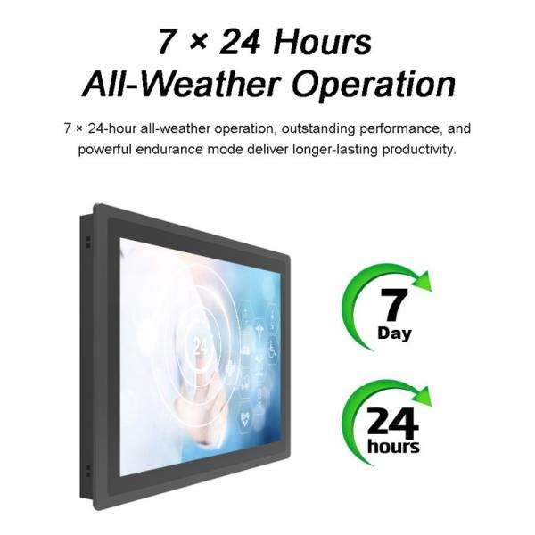 OEM Outdoor Wide-temperature Embedded Industrial Computers 21.5 Inch 1920x1080 TFT IP65 Waterproof All in One Computers Touch Panel