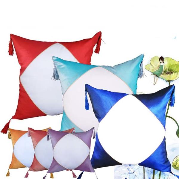 Colored Sublimation Satin Pillowcase With Ear Of Wheat Wholesale Sublimation Blanks Pillowcase