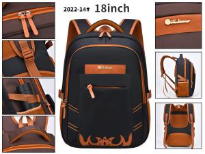 China Nylon Business Casual Backpack Waterproof Student School 18 Inch Laptop Rucksack on sale