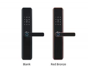 China Tempered Glass Digital Smart Door Locks Bluetooth Fingerprint For Wooden Door wholesale