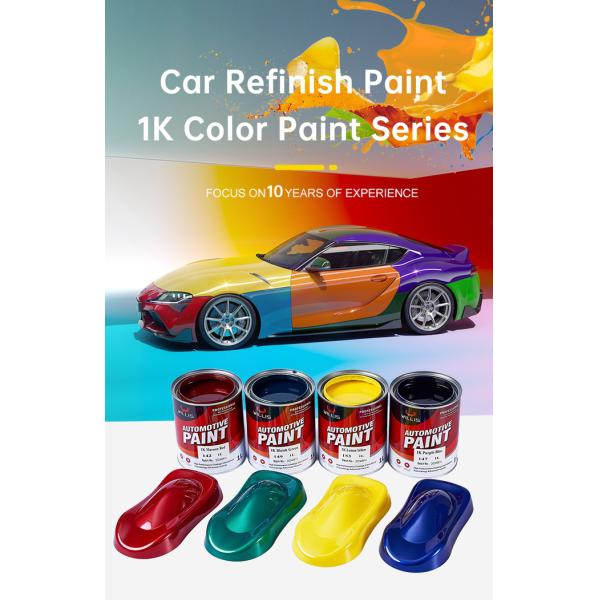 Customizable 1K Car Paint With Varied Color Range And High Color Saturation