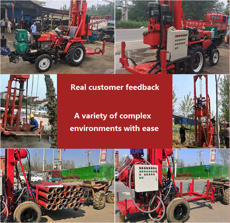 JZF-C Tractor Mounted Water Well Drilling Machine Forward And Reverse Cycle Rig