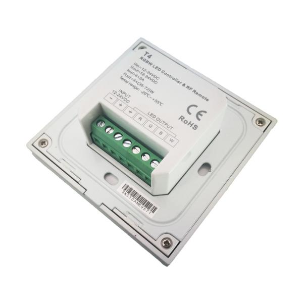 Led RGBW Strip Controller DC12-24V 4A/4CH Output Wall Mount Touchable Panel