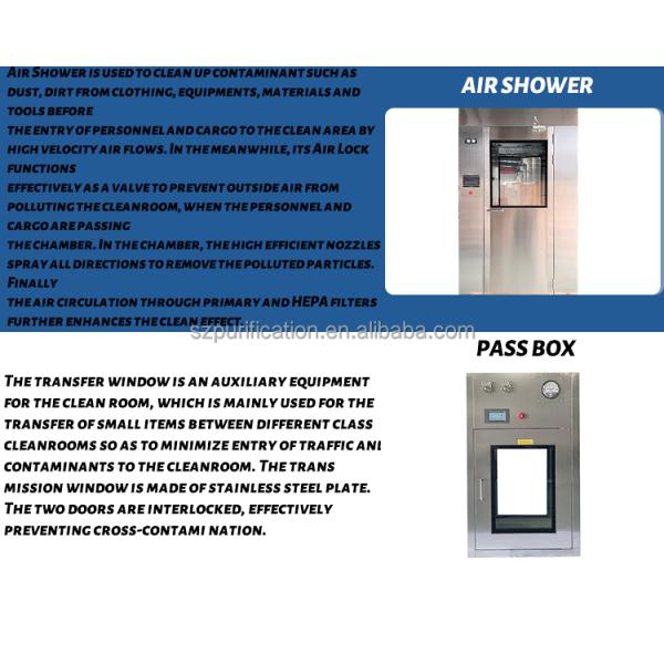 Cleanliness Biological Modular Cleanroom HVAC System Laboratory Clean Room