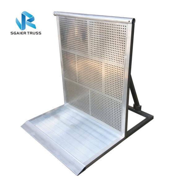 Quality Movable Temporary Concrete Barrier , Smooth Surface Folding Parking Barrier for sale