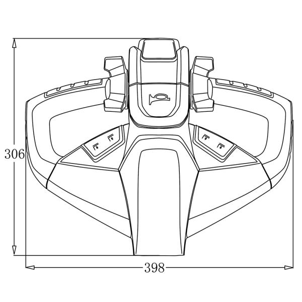 Electric Pallet Truck Control Handle Assembly With Bracket