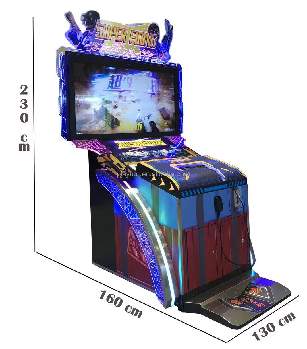 Game Room Equipment Arcade Games Coin Operated Super Firing Gaming Machine Video Machines Shooting Simulator