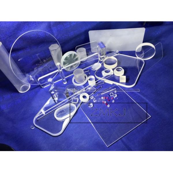 Customized Shape Synthetic Sapphire Rod Optical Stick 0.1 - 200mm Thickness