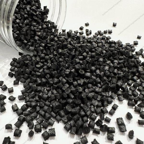 Modified PA Polyamide Glass Fiber Filled Nylon 66 Granules Round Shaped High Softening Point