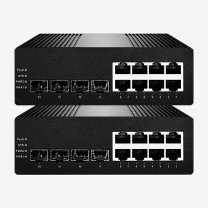 China Stackable Layer 2+ Managed Gigabit Switch With 12 10/100/1000 Ethernet Port on sale