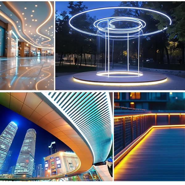 13*11 LED Silicone Neon Flexible Light Strip 180 Degree Circular Waterproof LED Neon Lights